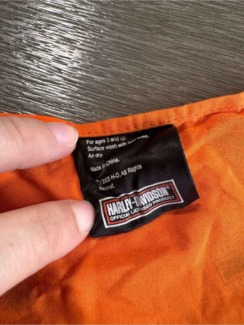 Harley-Davidson Bandana Orange Logo